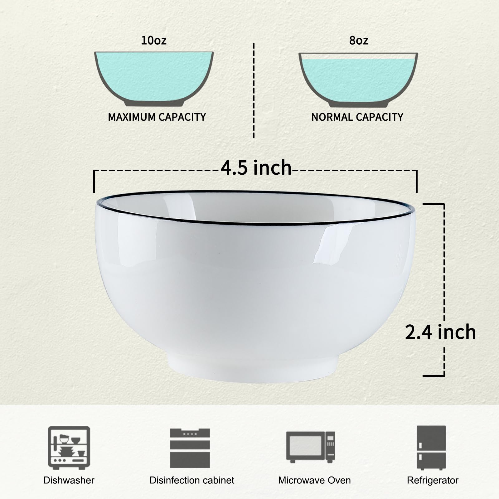 Soup Bowl 18 Oz Bowl Size Corelle® Brushed Silver 18-ounce Cereal Bowl