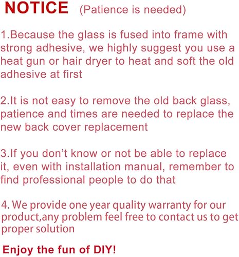 Miniatura 7 de Perzework Reemplazo de cristal trasero OEM (dorado) compatible con iPhone 13 Pro Max de 6.7 pulgadas, todos los portadores con adhesivo preinstalado