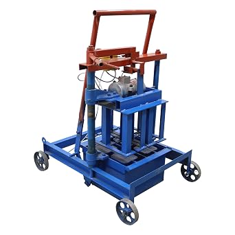 TECHTONGDA Hand-Pushed Hollow Brick Making Machine Hollow Block Press 2pcs One Time 400 * 200 * 200mm/15.75 * 7.87 * 7.87inch 220V