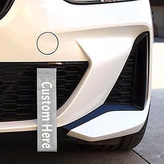 Personalize Tow Strap, Custom Car Decorative Trailer Tow Strap, Car Modification Sports Trailer Belt, Rope Hook Fit for Decorative