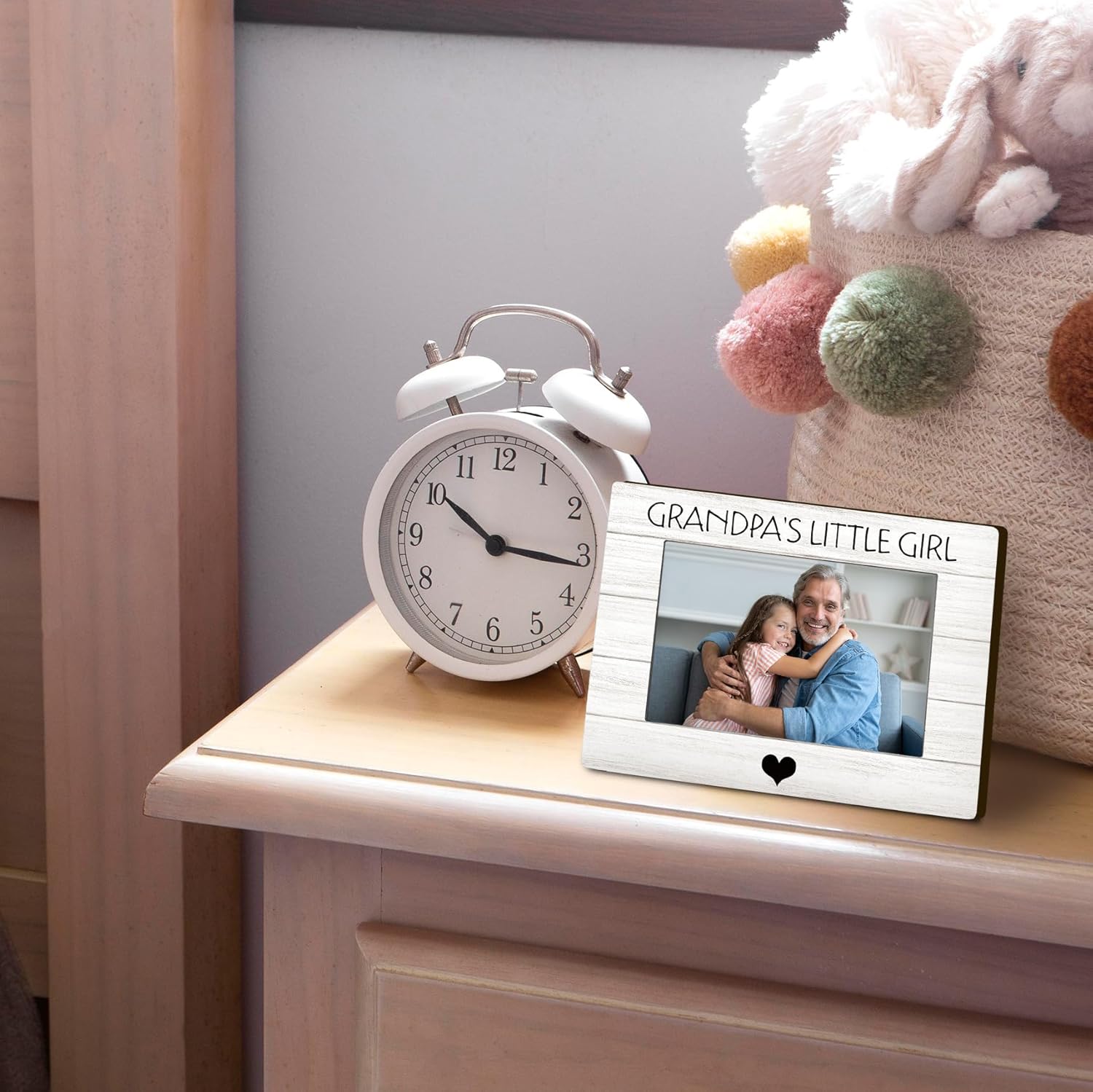 Grandpa 4x6 Picture Frame, Grandpa Photo Frame, Granddaughter Picture Frame, Gifts for Grandpa from Granddaughter Grandkids, Grandpa’s Little Girl Picture Photo Frames for Desk Shelf Decor - Image 2