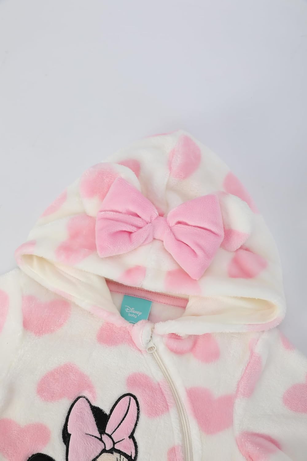 Magic Threadz Disney Clothes Baby Girls Pram One-Piece Sleeper with Hood, Soft Cozy Outfit for Infants, (0–9M)