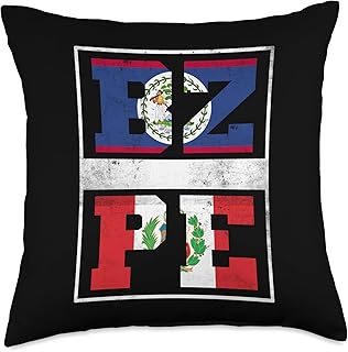 Belize and Peru Mix Heritage Belizean Peruvian Roots Throw Pillow
