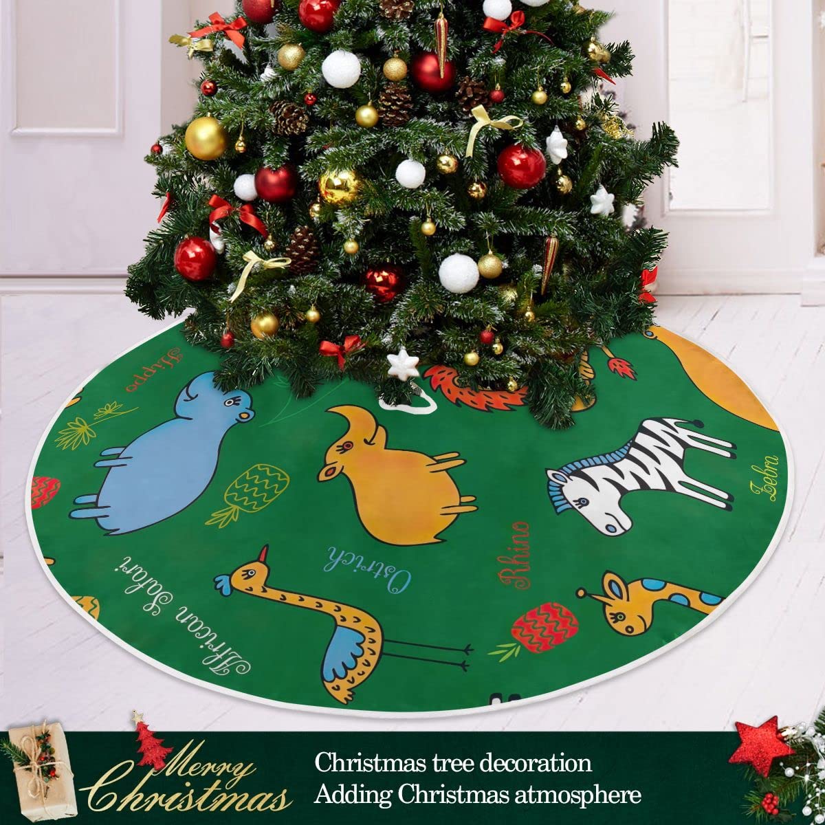 Jupe De Sapin De Noël Rustique De 121,9 Cm - Joli Dauphin - Jupe De Sapin De Noël En Peluche