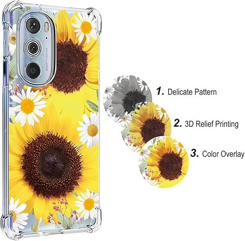 Miniatura 4 de Funda de teléfono para Motorola Edge Plus 2022/Motorola Edge 30 Pro/Moto Edge X30 XT2201-1, funda protectora delgada a prueba de golpes con patrón