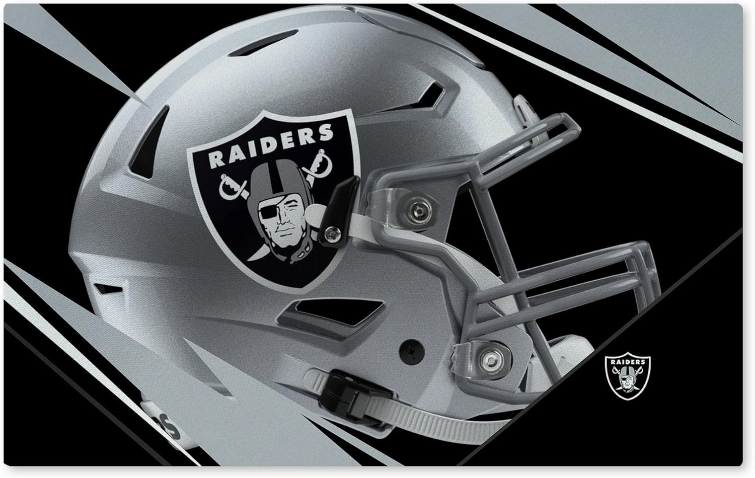 Northwest The Company NFL Washable Rug, 20" x 32", Shredder, Team Colors (20" X 32", Las Vegas Raiders)