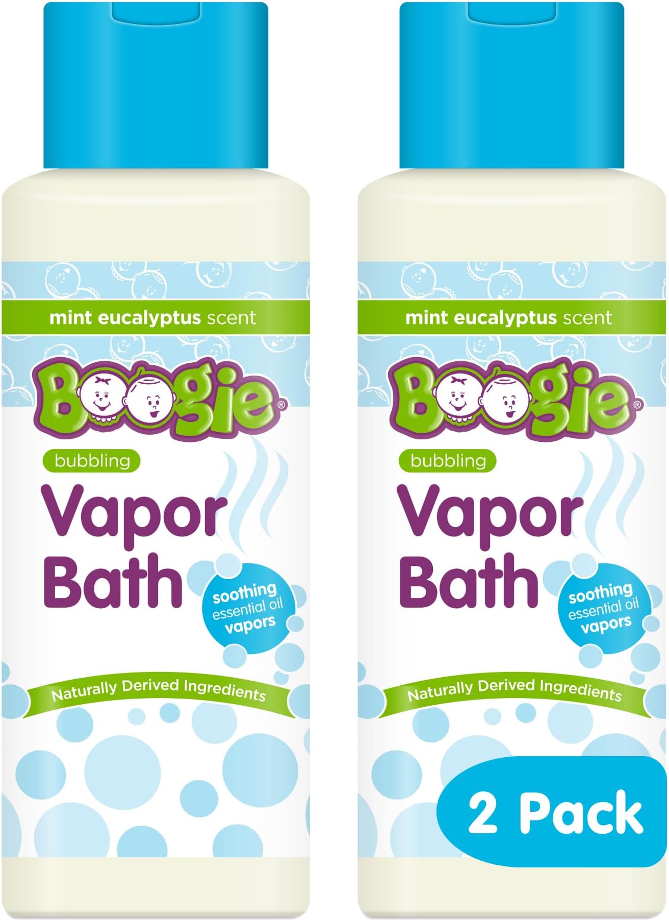 Boogie Kids Botanical Bubble Bath, Mint Eucalyptus - 18 oz (2 Pk)