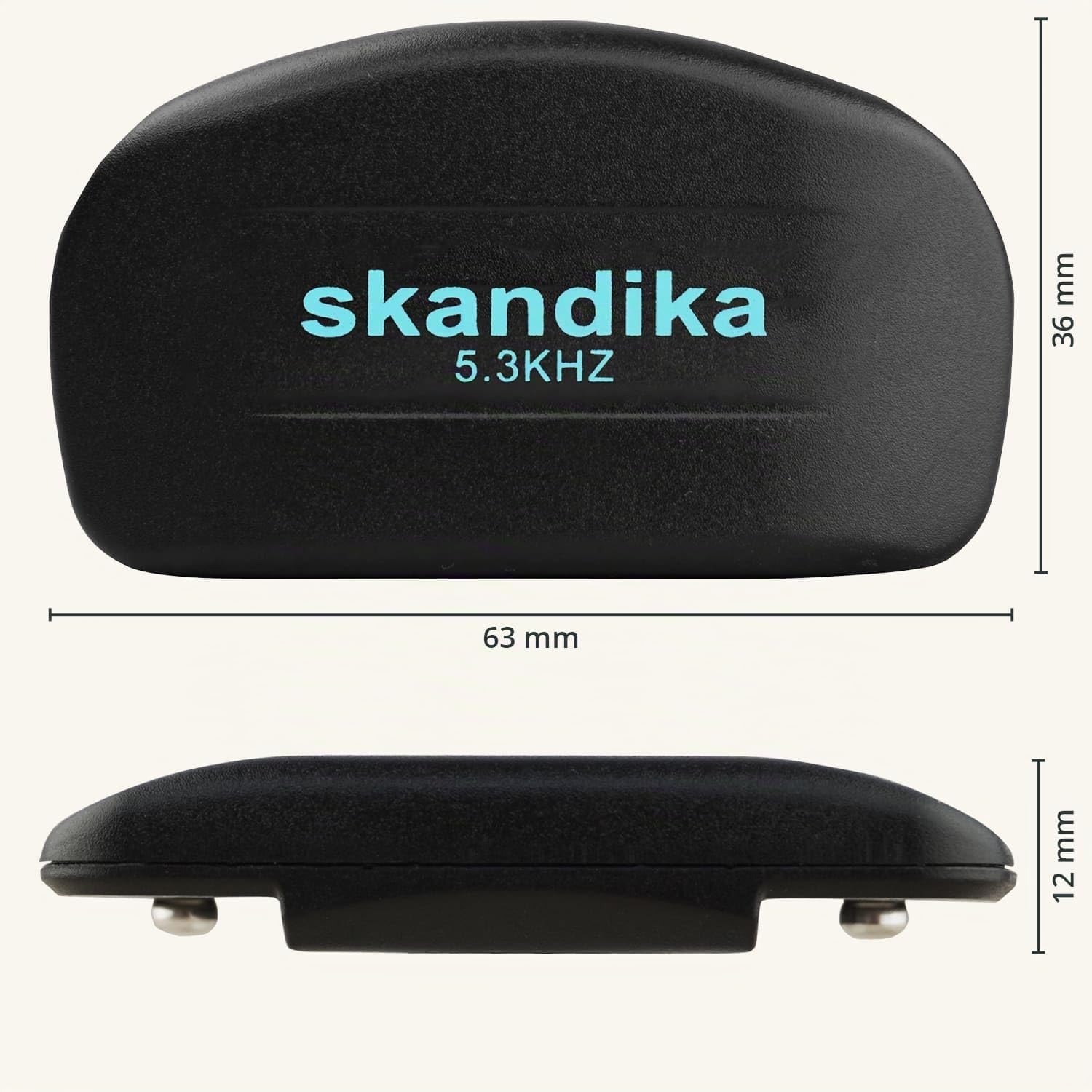 Skandika Sangle Cardiofréquencemètre Non codé 5,3 kHz | Sangle Cardio capteur fréquence Cardiaque, Compatible avec Les appareils de Fitness, Taille réglable | Ceinture Cardiaque Sport Fitness