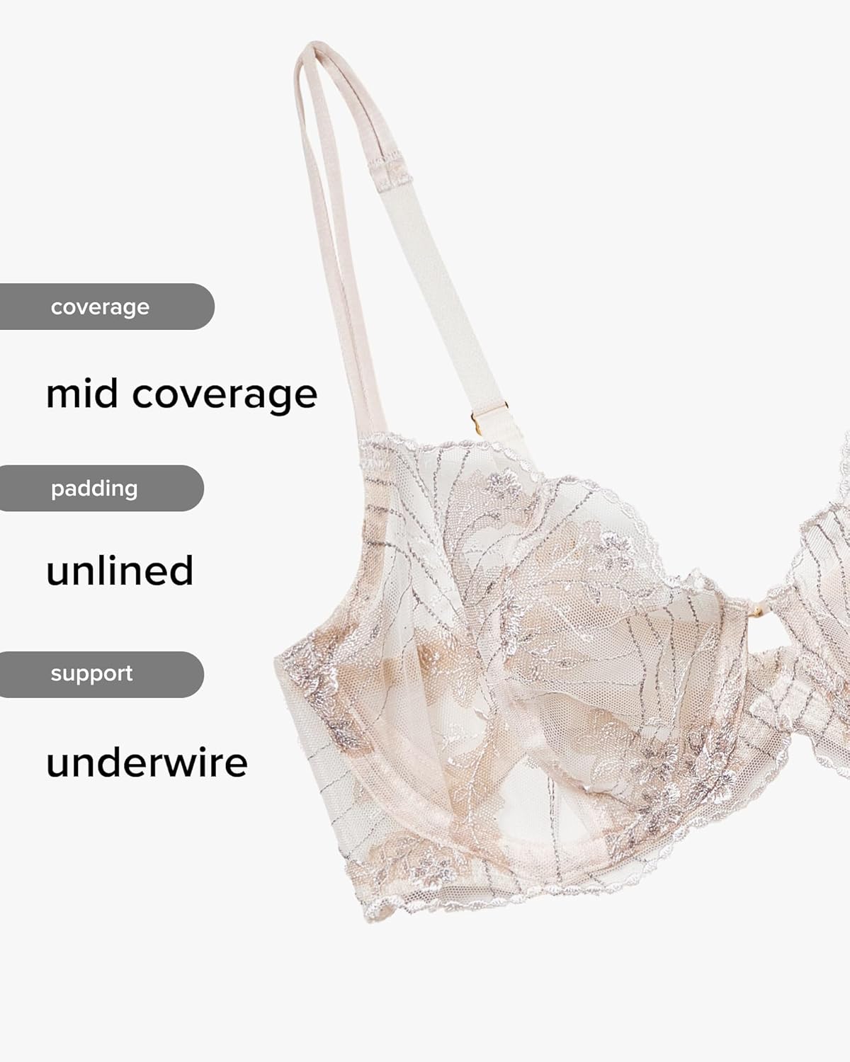 Wacoal Womens Midnight Soiree Underwire Bra - Image 5