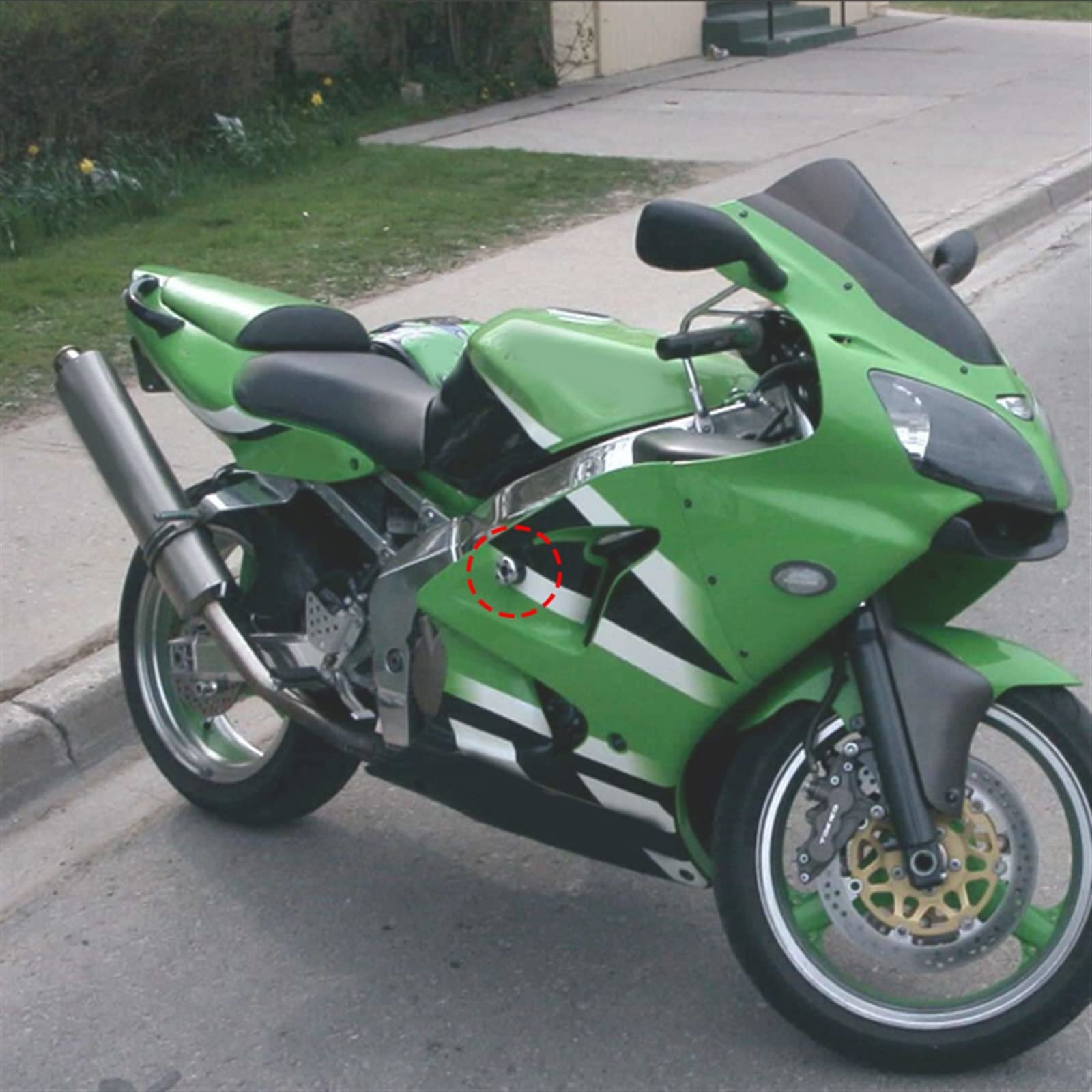 Rollerzubehör Motorrad Sturzpads Sturzschutz für Kawasaki für Ninja ZX-6R ZX-9R ZX-12R (Color : 2)