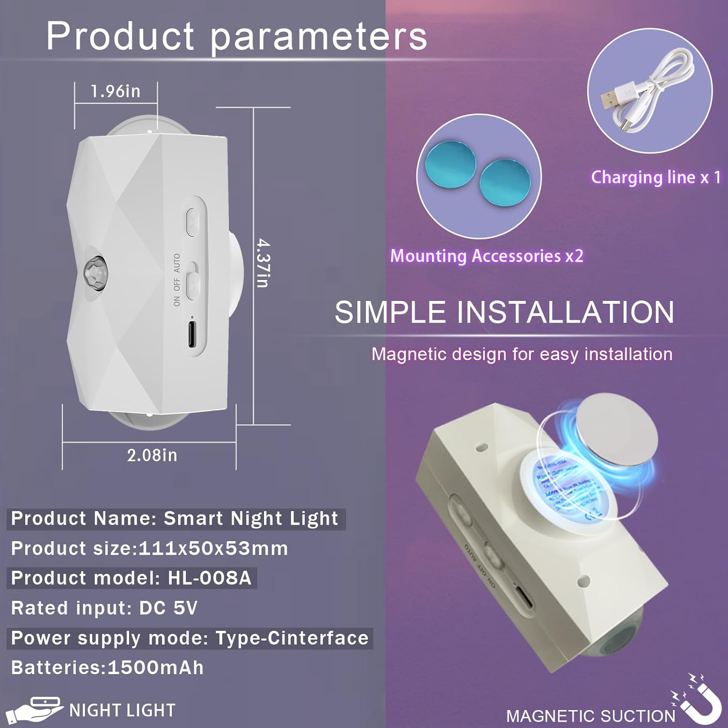 LED Wall Mounted Lights Battery Operated Wall Lamp 2 Pcs with Motion Sensor 1500mAh Rechargeable Wall Lights, Up/Down Lighting Design, Cordless Light for Bedroom Living Room Hallway Decor (white)