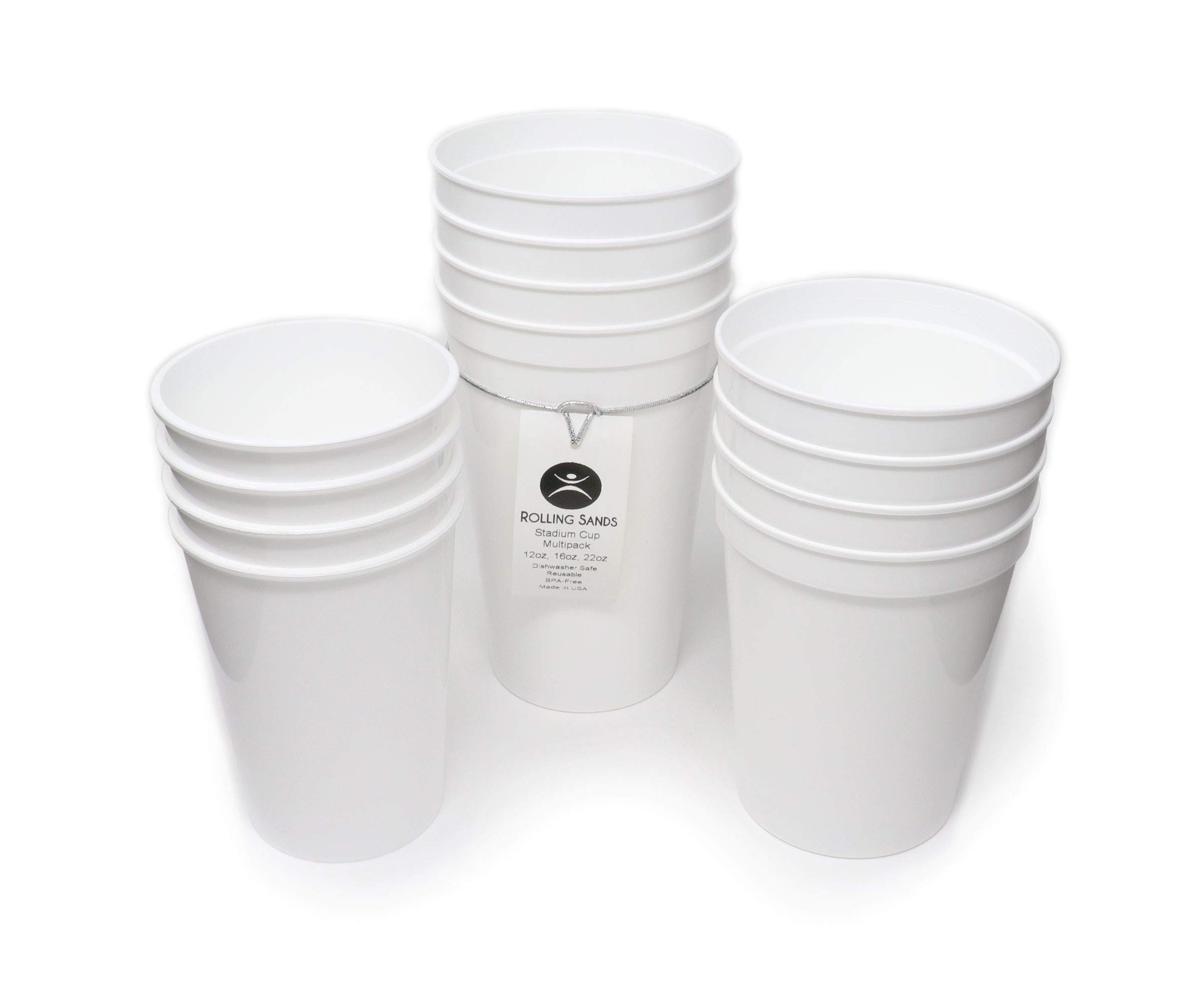 white plastic cups reusable