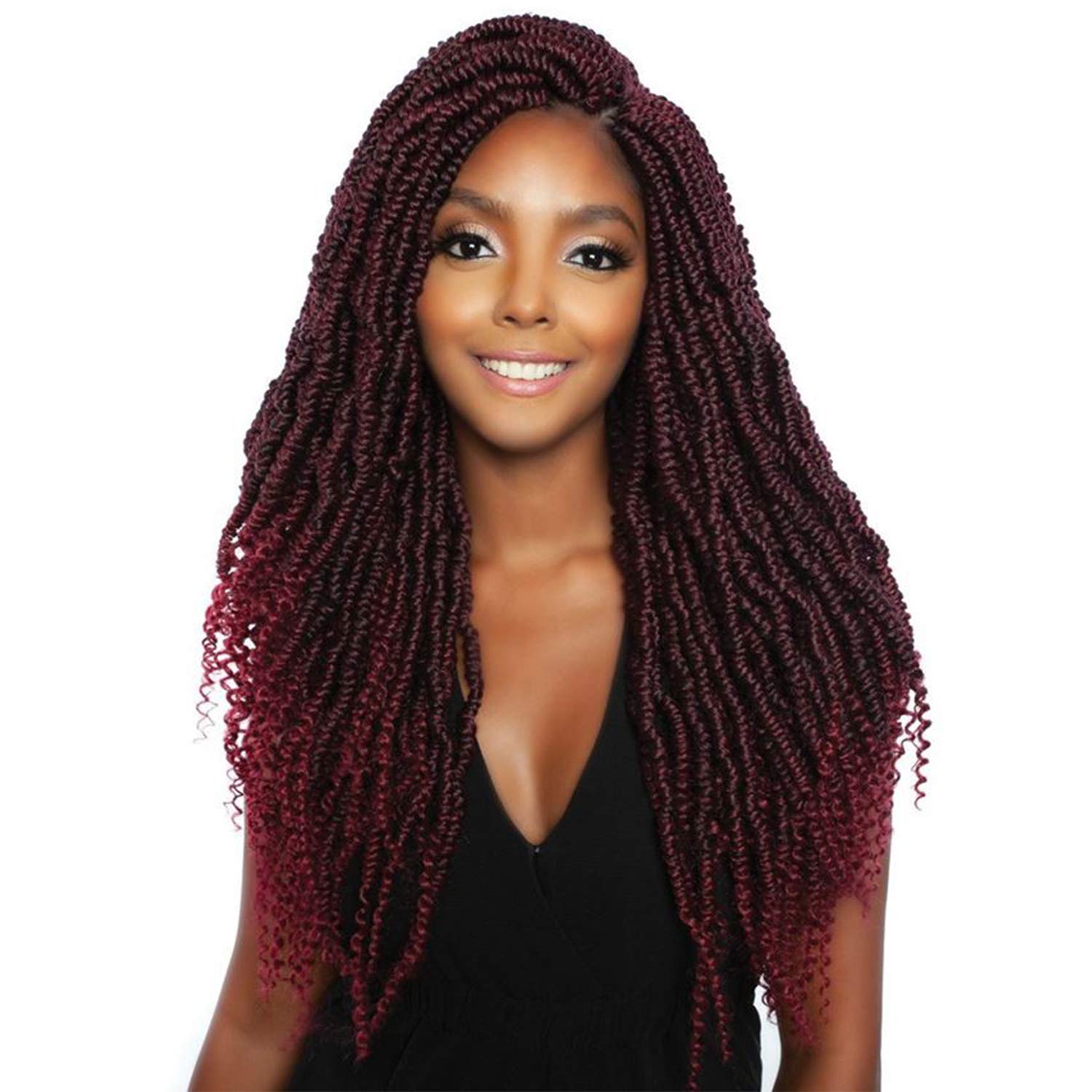 MULTI PACK DEALS! Mane Concept Passion Twist Crochet Braids Pre-Stretched 2X Grande Nomadik Twist 18" (5-PACK, 1B)