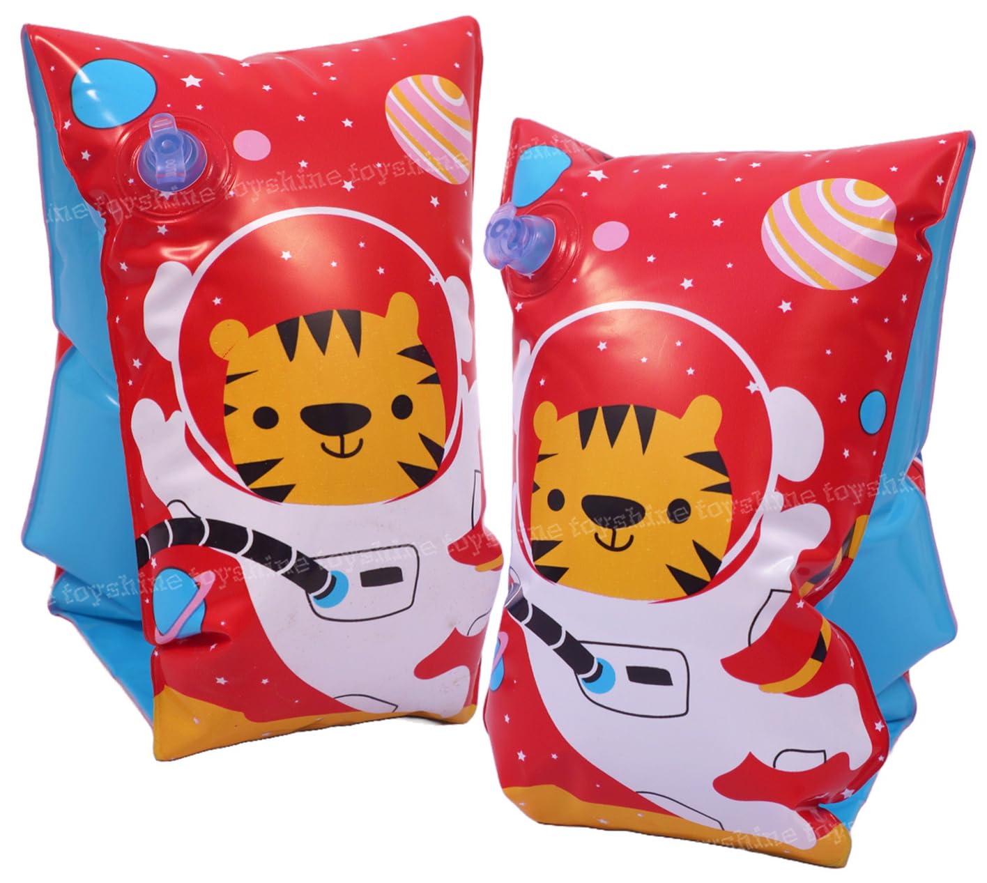 Toyshine PVC Swimming Arm Float Rings for Kids, Arm Floaties Inflatable Swim Arm Bands Floater Sleeves Swimming Rings Tube Armlets for Kids Toddlers Children 30 cm x15cm - Tiger (B0CFH1VKLQ) Amazon Price History, Amazon Price Tracker