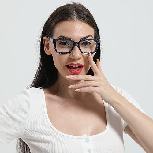 Miniatura 9 de DXYXYO Reading Glasses 0.50 Women Blue Light Blocking Men Square Computer Readers 3 Pack Fashion Oprah