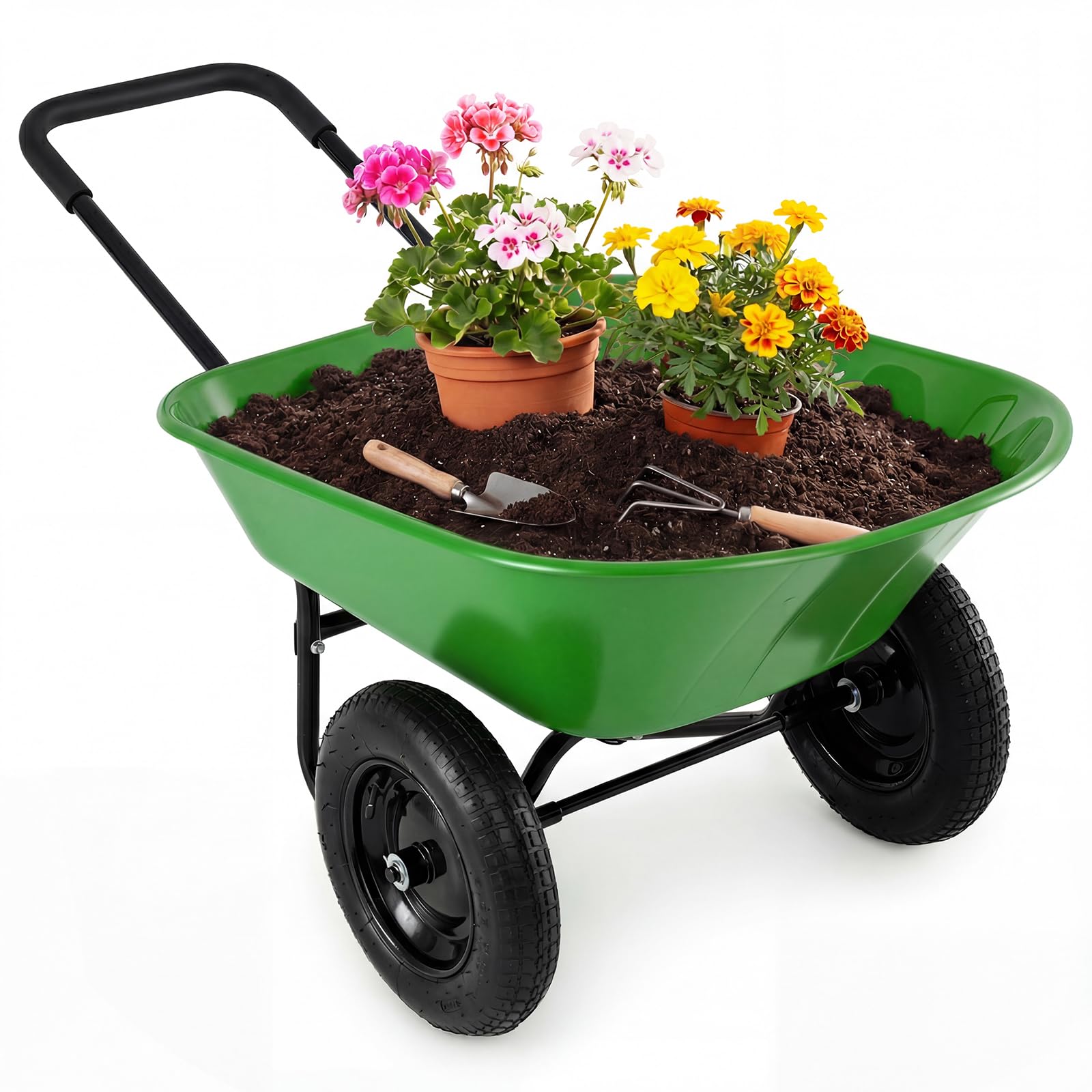 Giantex Dual-Wheel Garden Cart