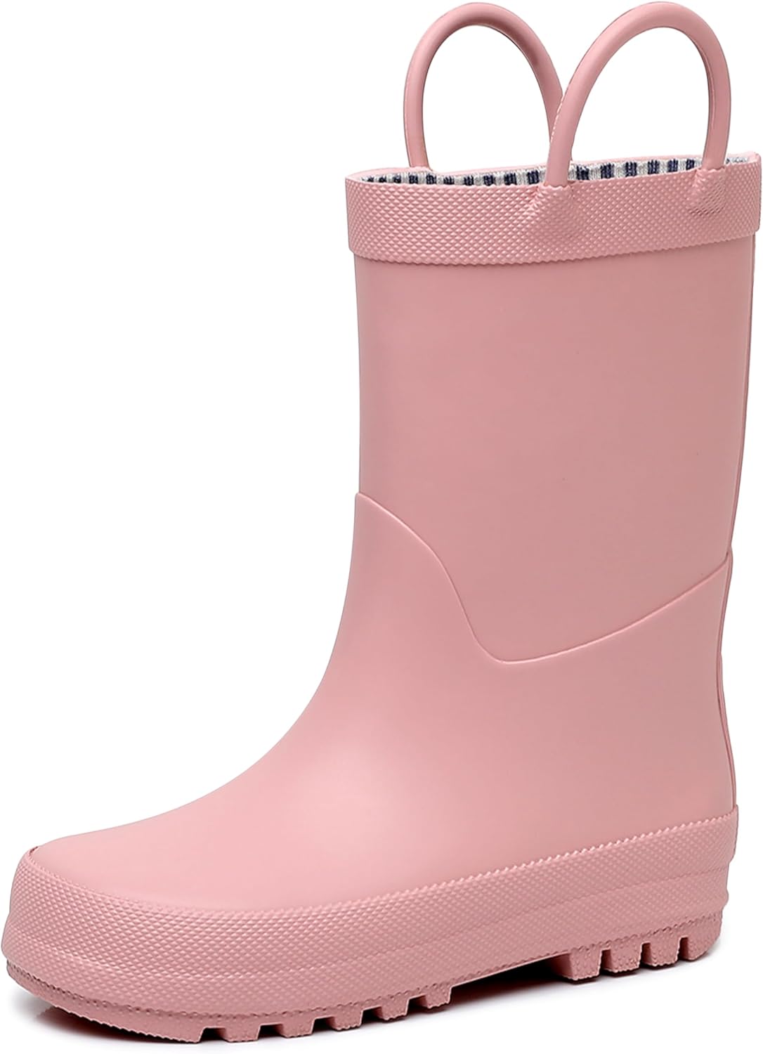 RAINANGEL Toddler Rain Boots with Easy-On Handles, Waterproof, Premium Natural Rubber, Lightweight, Flexible with Traction for Kids