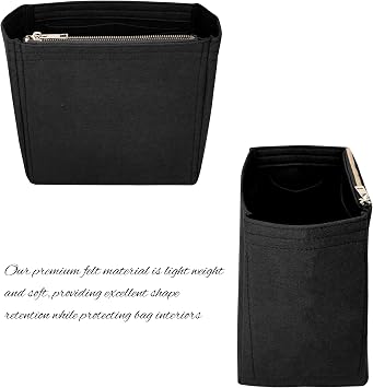 Organizer for Celin. Sangle Bucket Bag, Small/Medium, Felt Insert (Small, Black)