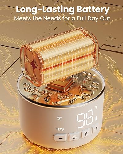 Miniatura 8 de Calentador de botellas portátil para viajes, calentamiento rápido de 2.5 minutos para leche materna y fórmula, calentador de leche portátil con