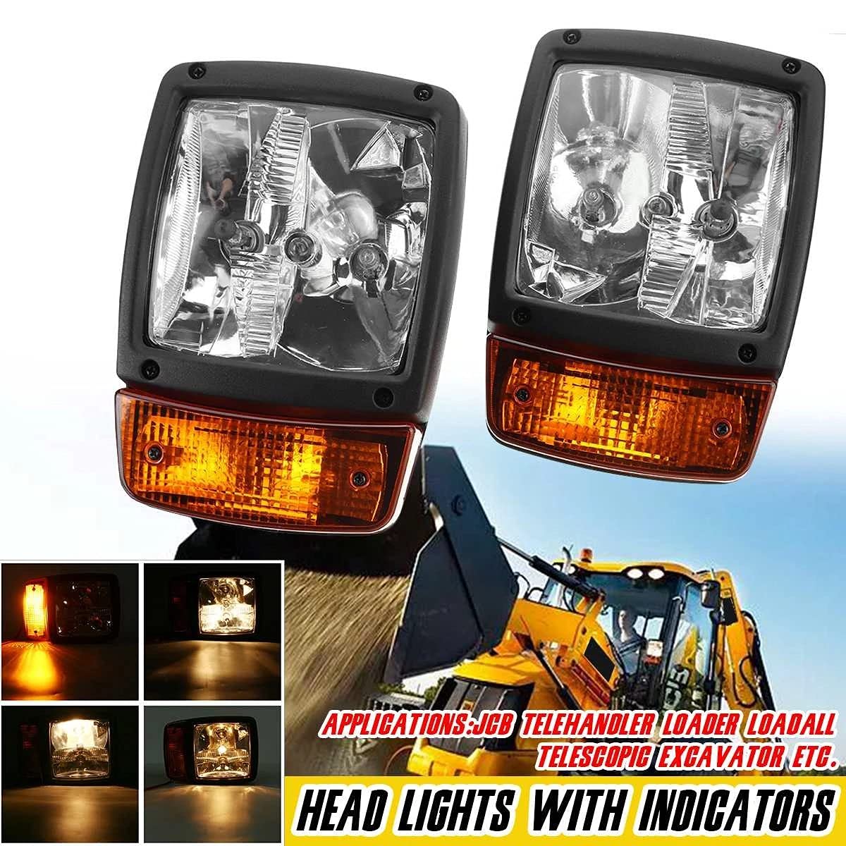 Excavadora de 24 V Faros Delanteros LED Indicador de LáMpara de SeñAl de Luz de Trabajo para Manipulador TelescóPico Tractor Carretilla Elevadora de Carga B
