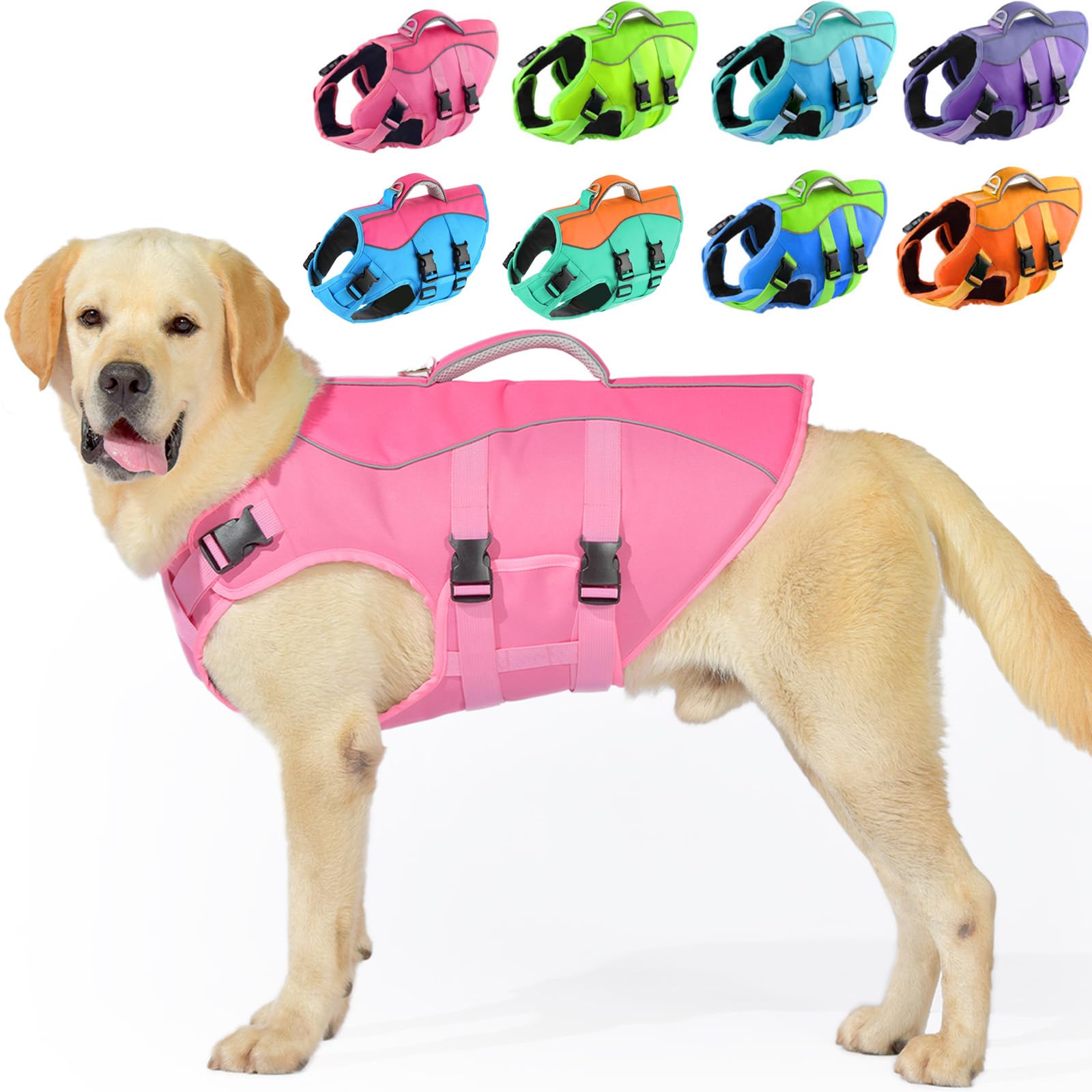 PETDSH Dog Life Jacket Pink