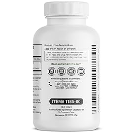 Bronson Bilberry Extra Strength Vaccinium Myrtillus, Promotes Eye Health and Supports Healthy Vision - Non GMO, 60 Vegetarian Capsules