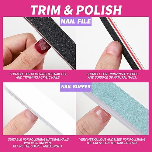 Miniatura 5 de FANDAMEI Kit de herramientas para quitar esmalte de uñas con clips de uñas, botella removedor de esmalte de uñas de 3.4 fl oz, almohadilla de A-Rosa