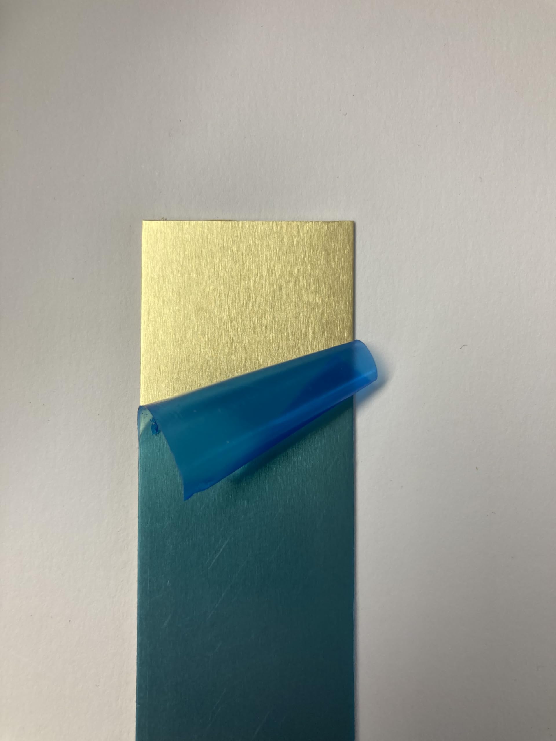 Bande Décorative Autocollante en Acier Inoxydable V2A - Laiton Brossé - 2500 x 30 x 0,5 mm