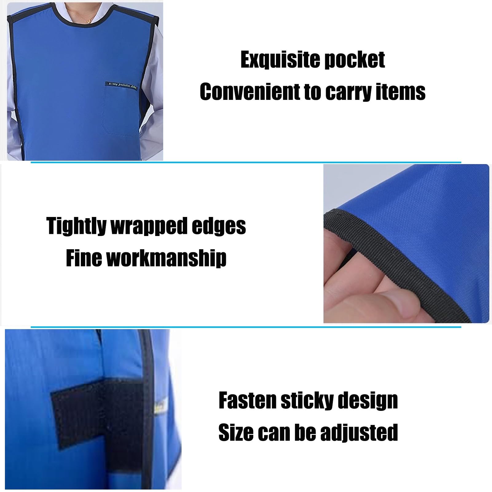 Grembiule di Piombo Gilet Antiraggi X Piombo, Grembiuli Protettivi For Radiologia, Indumenti Leggeri In Piombo Da 0,35 Mm Pb For Ospedali, Laboratori, Case Di Cura, Adulti, Unisex(Large)