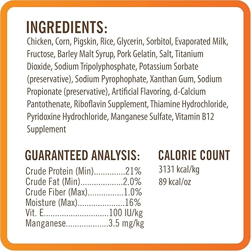 Miniatura 8 de NutriChomps - Masticables para perros, nudos de 4 pulgadas, fáciles de digerir, golosinas para perros sin piel cruda, 9 unidades de sabor a leche