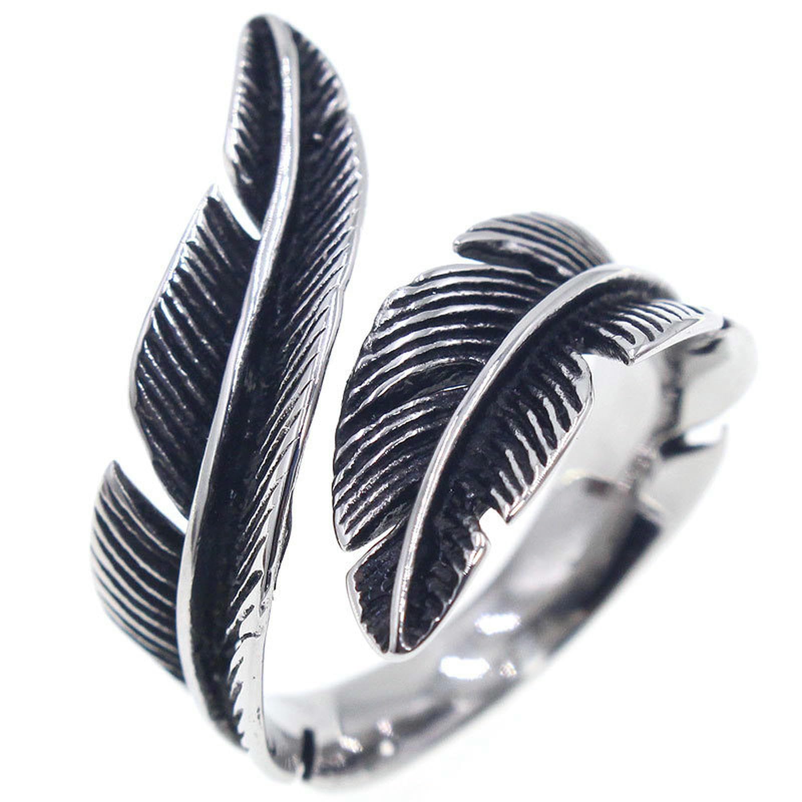 Federring aus Titanstahl für Herren, Vintage, verstellbar, offenes Band, japanischer Streetwear-Schmuck, Geschenk