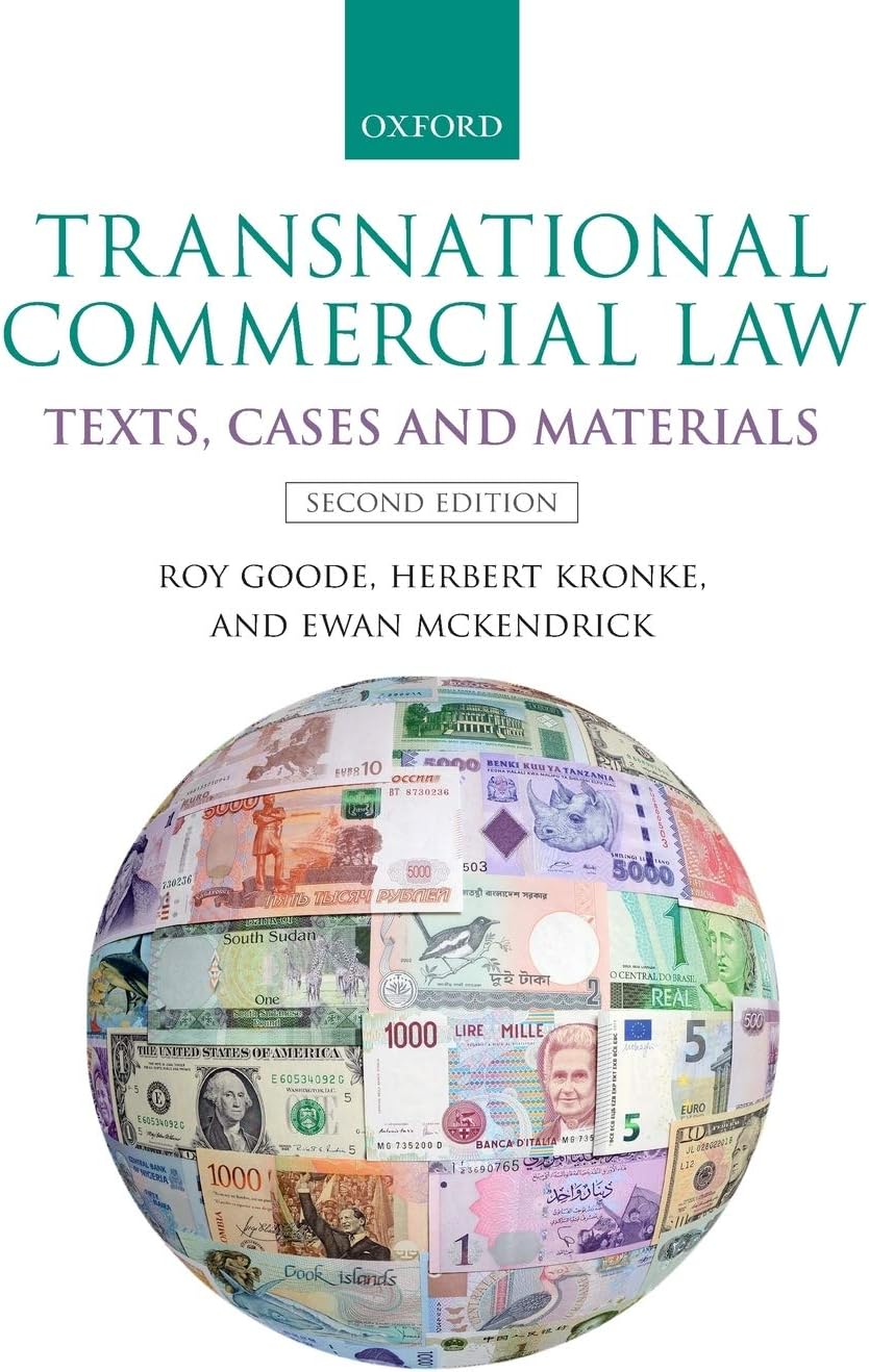 OXFORD UNIVERSITY PRESS Transnational Commercial Law: Texts, Cases and Materials