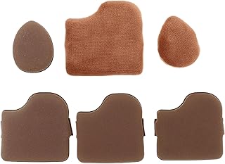 Chocolate Biscuit Face Powder Puff Set of 6 M...