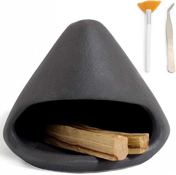 BEYLAB Lerskulptur Palo Santo Hållare Keramisk Rökelsebrännare