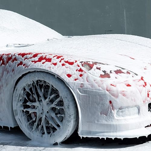 Miniatura 6 de 3D Jabón rosa para auto  1 galón  Jabón de lavado de coche pH neutro con alto aroma a espuma y cereza  Sin arañazos, brillo alto  Seguro para cera y