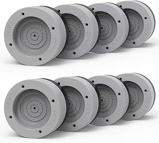 Anti Vibration Pads for Washing Machine,Noise Dampening Washing Machine Feet with Tank Tread Grip for Washer and Dryer,Pro...