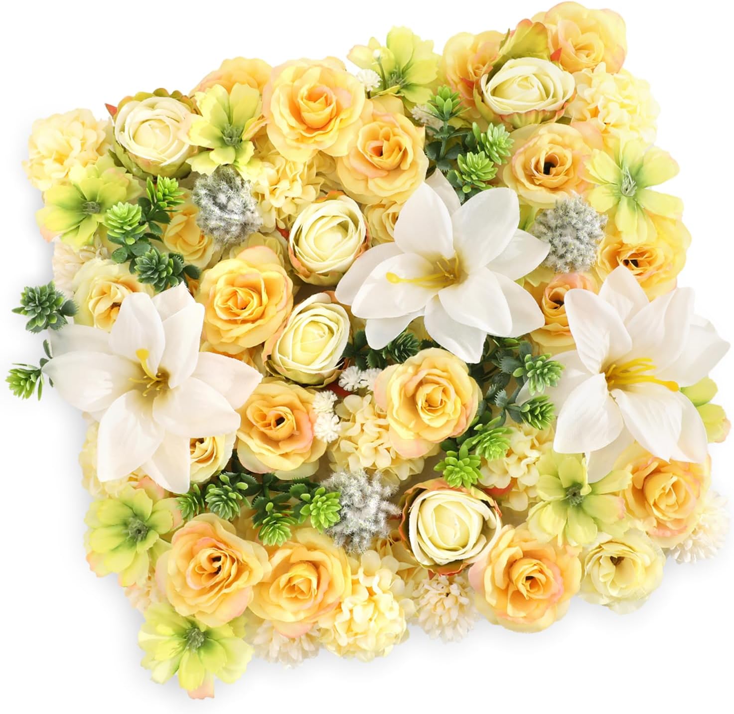 FEYUSM Small Artificial Flowers 62pcs, Fall Fake Flowers