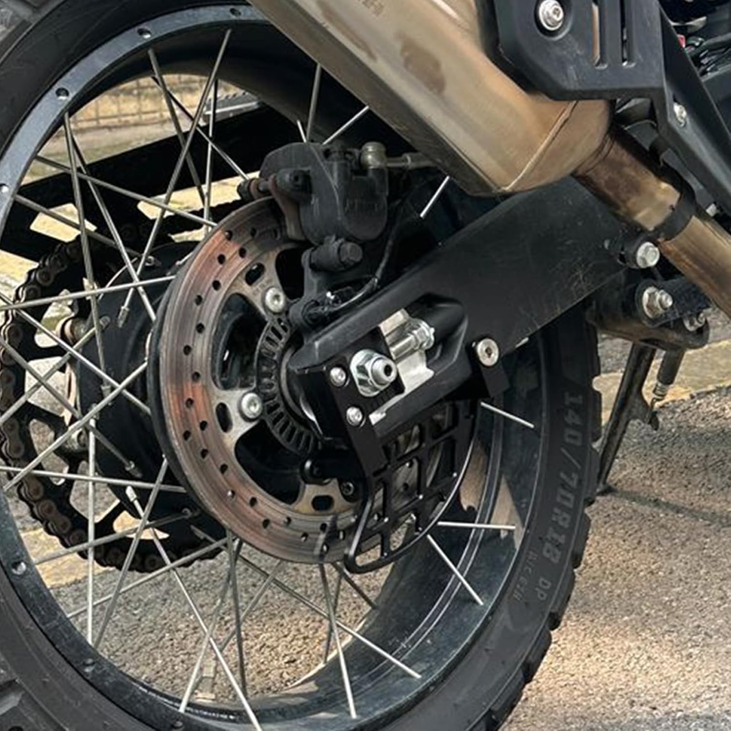 Front and Rear Brake Disc Guard Protector Cover Compatible with CFMOTO Ibex 450 2025,T6 Aluminum Alloy,CNC-machined,Anodization,Black,CFMOTO Ibex 450 Accessories