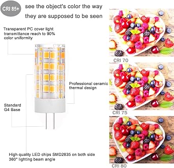 KAKEMONO G4 LED Bulb 4W 2700K Warm White 12VAC/DC