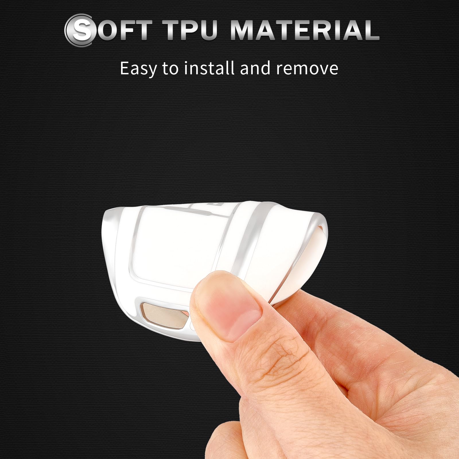 OFF WE GO Custodia Chiave Cover Chiave Guscio Copertina Pelle Chiave Macchina per Opel Astra j Zafira Adam Aveo Matiz Cruze Captiva Spark Orlando Trax Guscio Chiavi con Portachiavi, Marrone