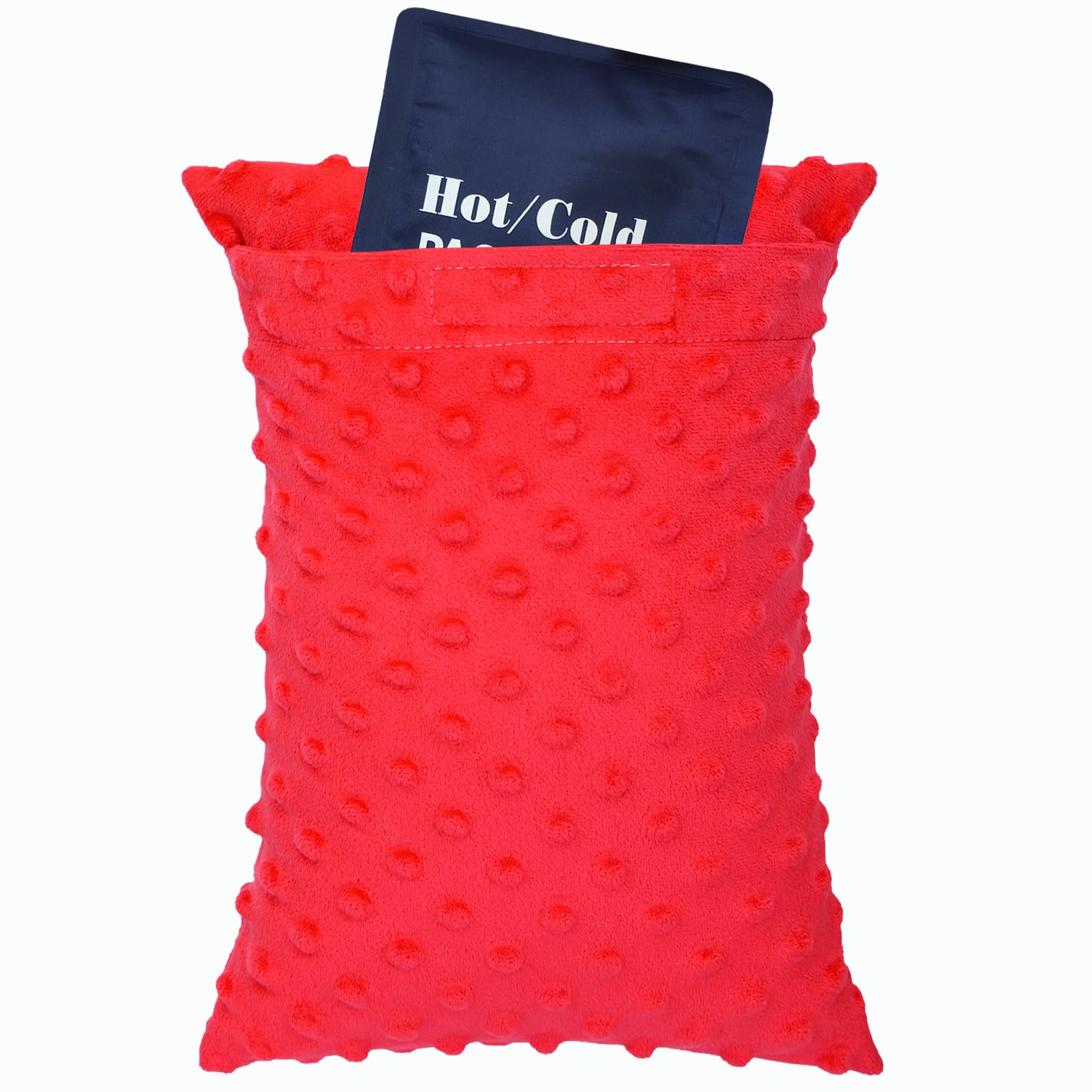 Hysterectomy Pillow Pocket Tummy Pillows, Hysterectomy Recovery Gifts, Ice Pack Not Included, Small Portable Abdominal Cushion After Surgery Post C-Section Women Minky Dot Red