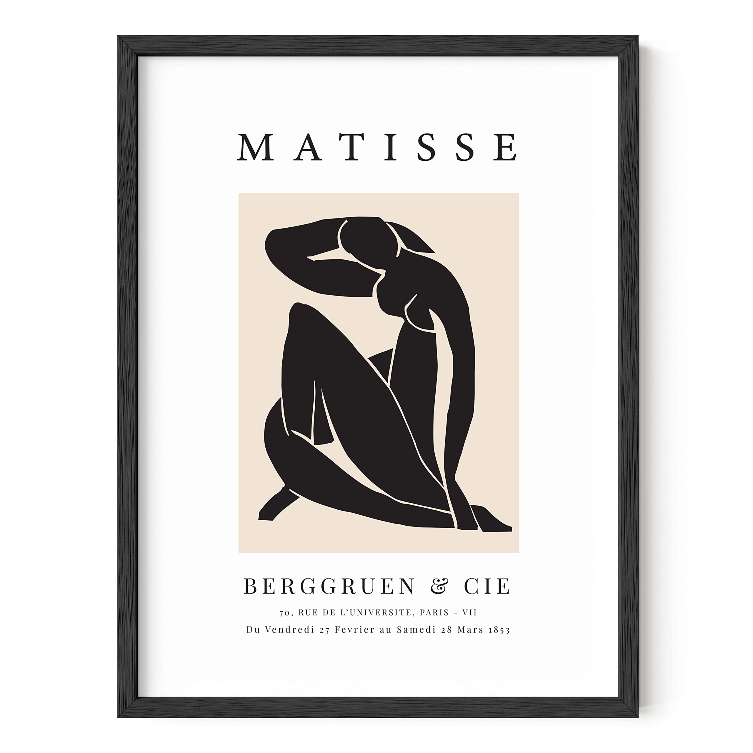 HAUS AND HUES Henri Matisse Prints and Posters - Matisse Art Prints and Art Exhibition Posters | Paper Cutouts Abstract Expressionism Wall Decor (12x16, Unframed)