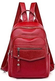 Canvas Bag Cute Small Backpack Multifunction Backpack Women Leather Backpack Lady Small Travel Backpack Bookbag Handbag