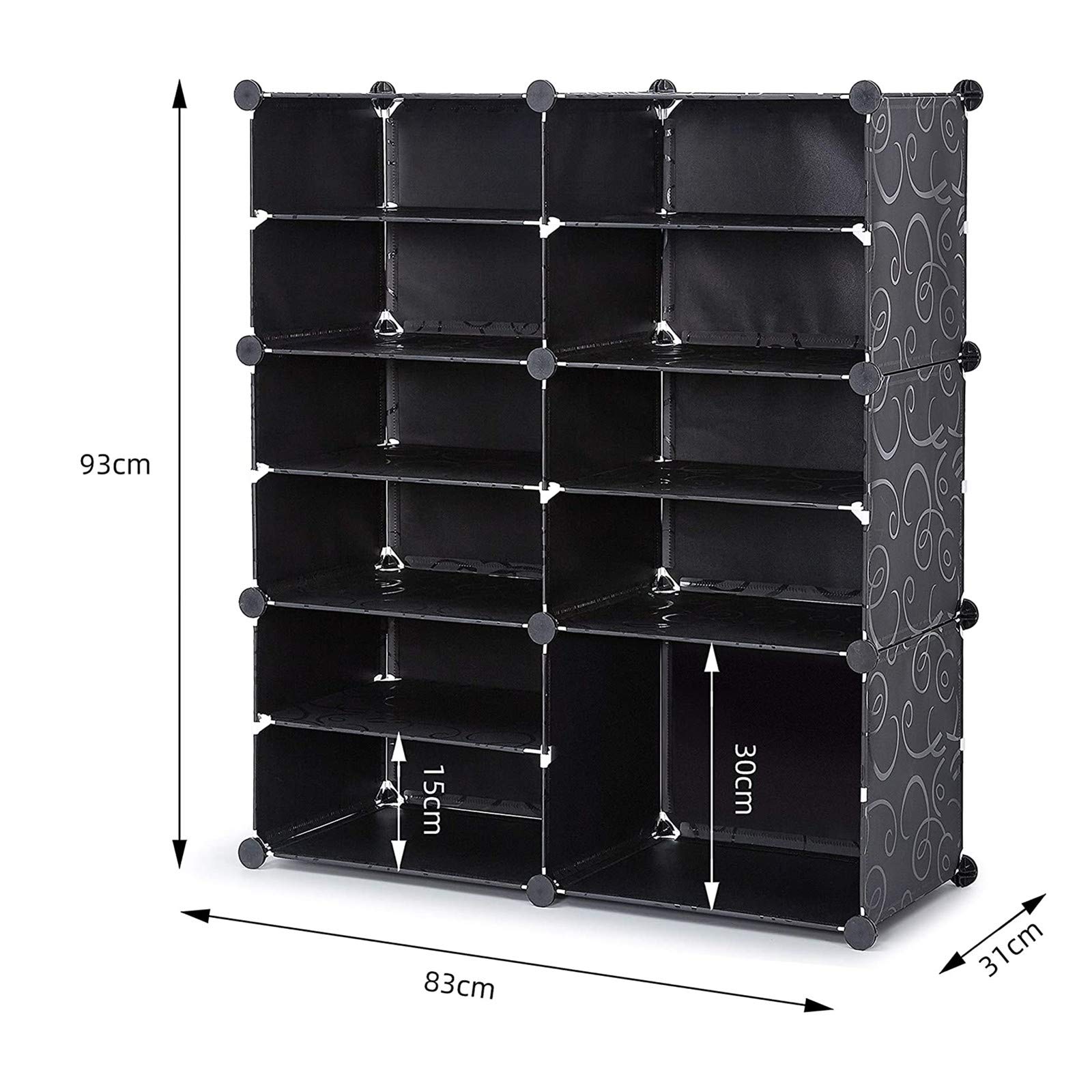 Buy UHOOME Shoe Racks Storage Storage Unit,DIY Plastic