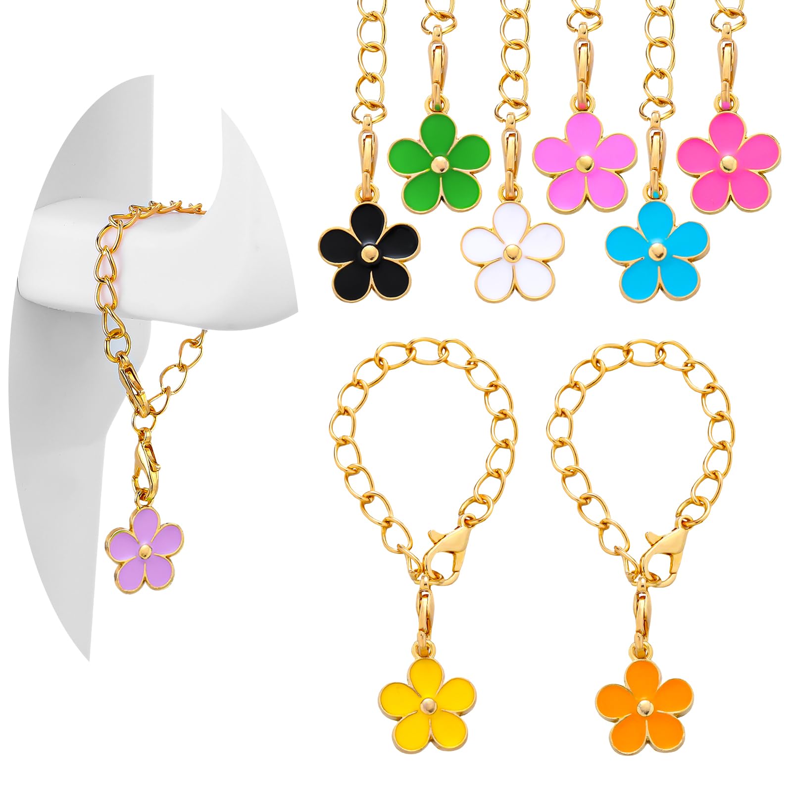 Amazon.com | Sunnychicc 9 Pcs Flowers Charm Accessories for