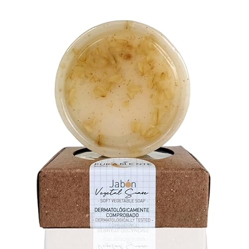 Jabón de glicerina vegetal con paquete de avena X2, cara y cuerpo, alivia la piel seca y la dermatitis, piel sensible, niños, dermatológicamente