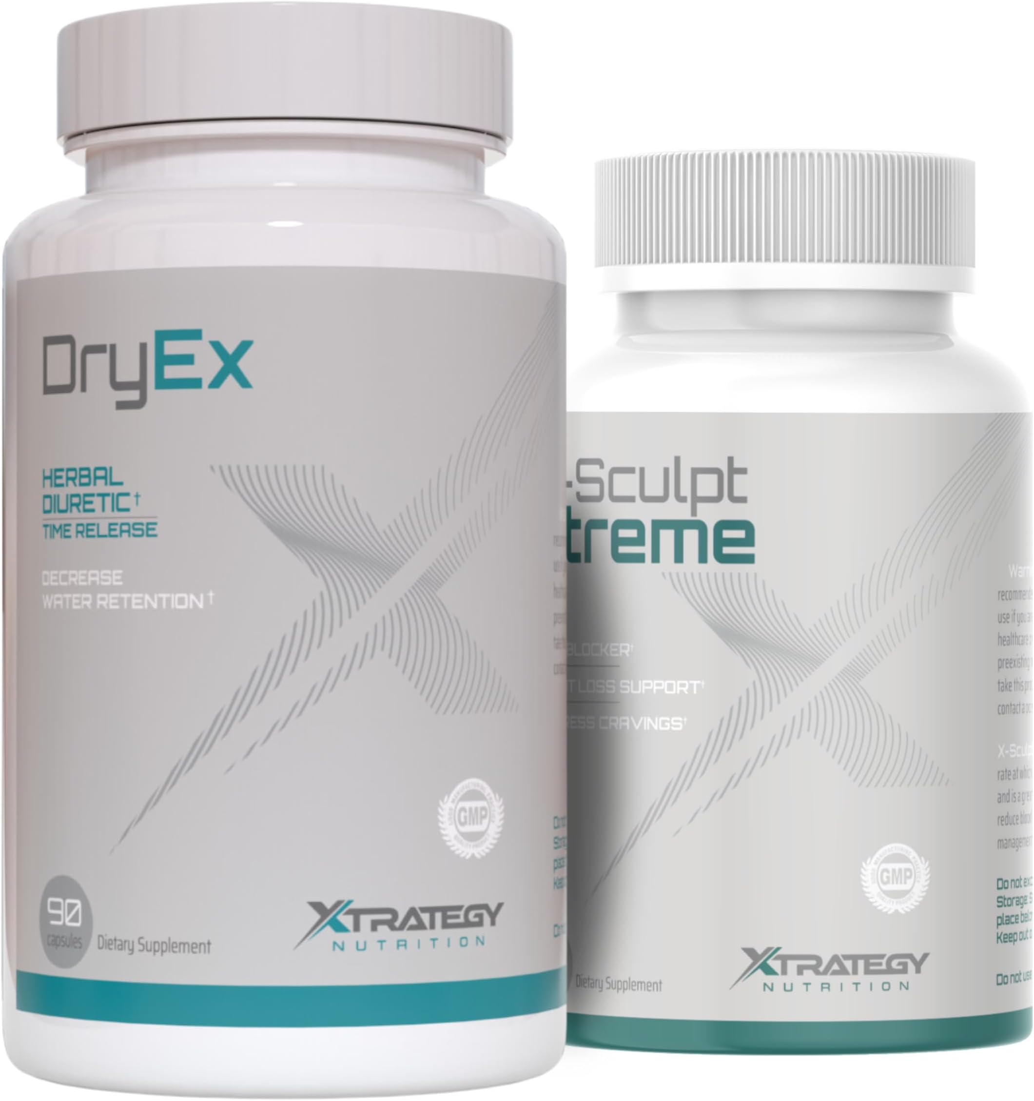 XTRATEGY Dry Ex Herbal Remove Excess Water Retention Herbal Blend Bundle with Wake Up Nutrition