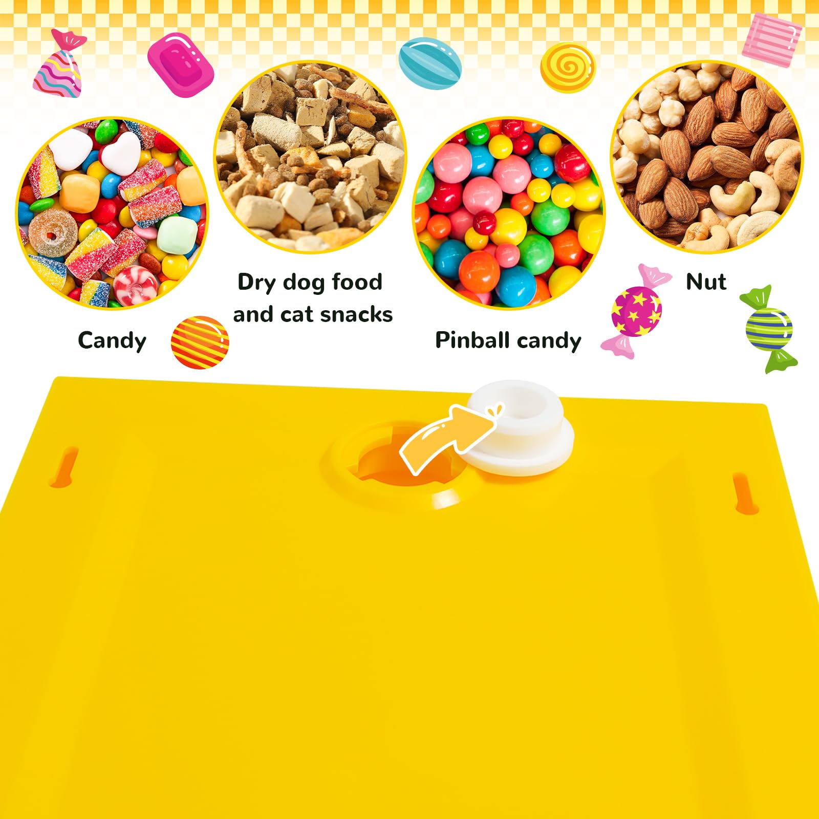 Distributeur de bonbons mural pour cadre photo Gumball