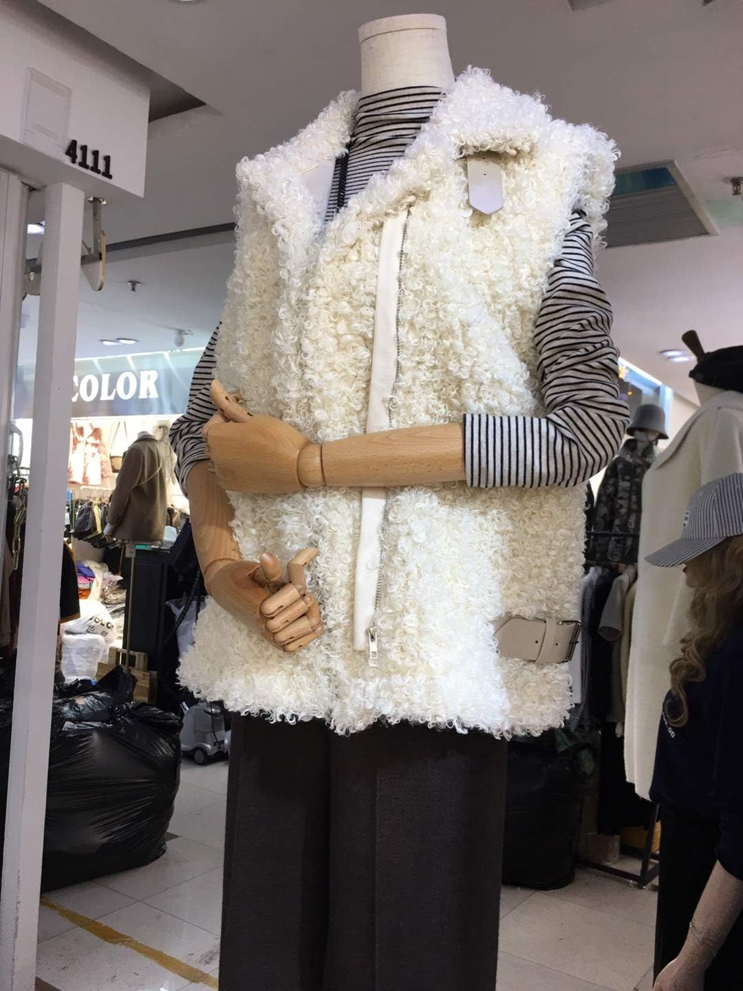 Female Dress Form Pinnable Mannequin Body Torso with Silver Metal Base Stand, for Women's Clothing Dress Display, Easy Assembly (Color : with Plastic arms, Size : Medium) Interesting