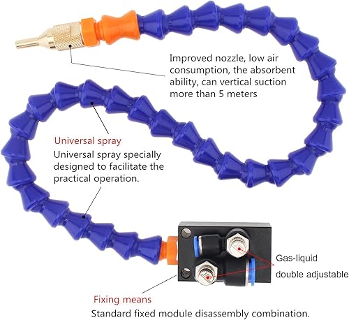 Miniatura 3 de CLAHJQX - Sistema de pulverización de lubricación de refrigerante de niebla completamente sellada de 16.535 in para corte/grabado/máquina de